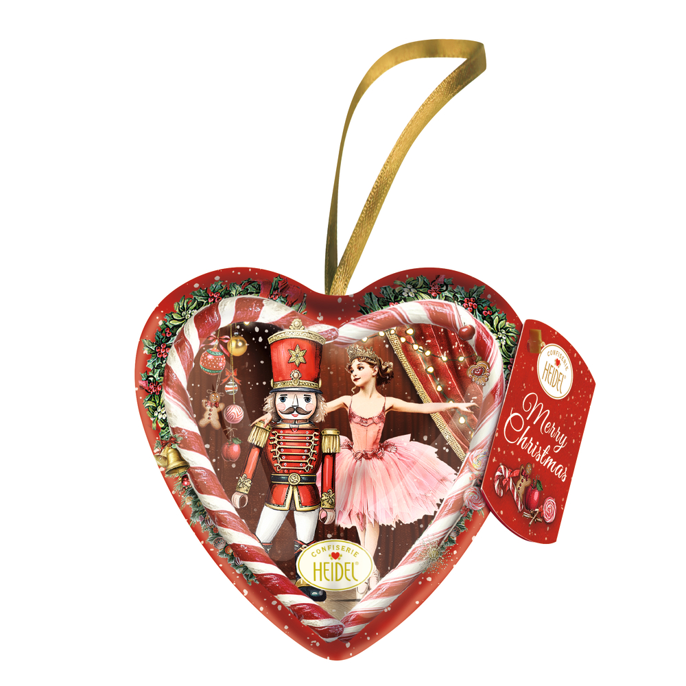 Boîte cœur 'Conte de fées de Noël', chocolat au lait - 54g