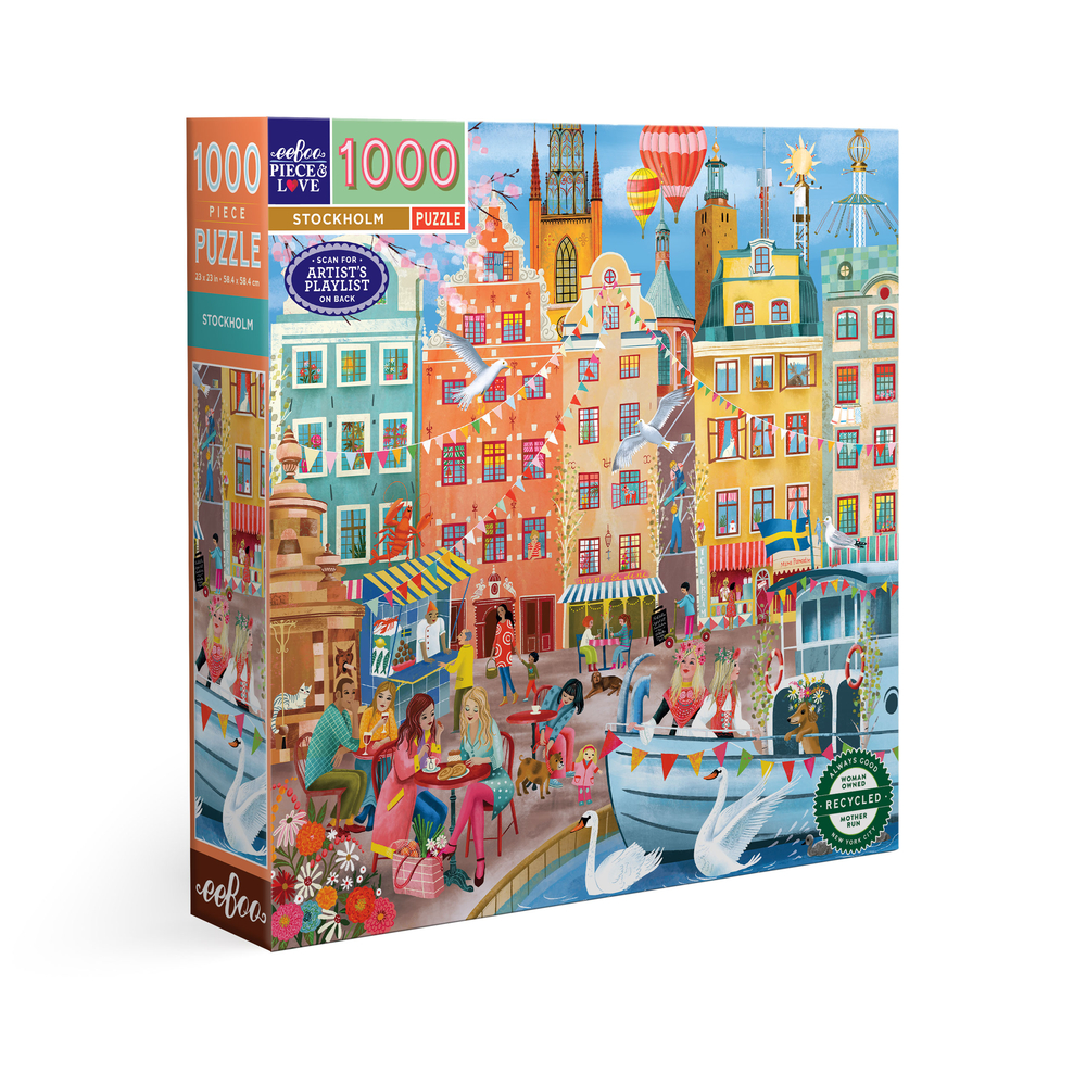 Puzzle Stockholm, coloris mixte - 1000 pièces