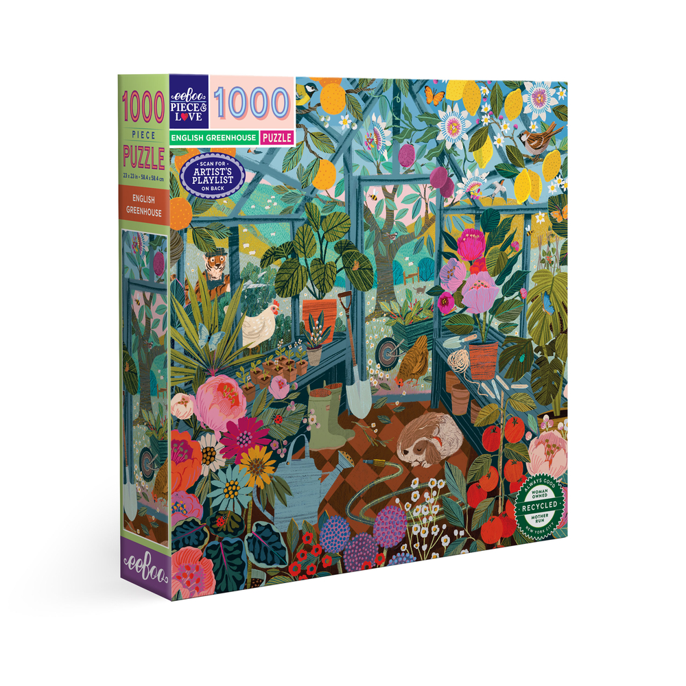 Puzzle English Greenhouse, coloris mixte - 1000 pièces