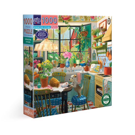 Puzzle Springtime Kitchen, coloris mixte - 1000 pièces