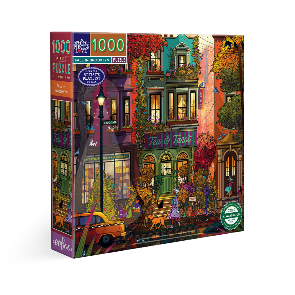 Puzzle Fall in Brooklyn, 1000 pièces - L.58,5xl.58,5cm