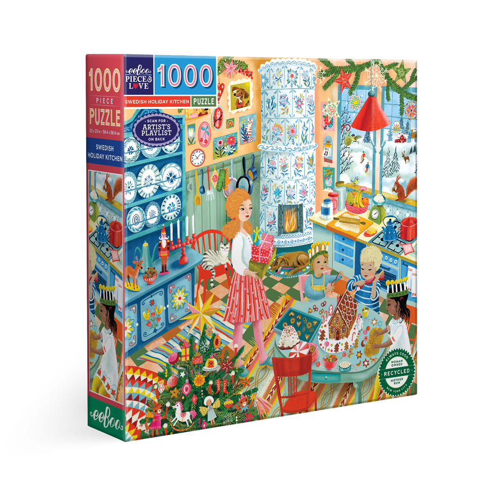 Puzzle Swedish Holiday Kitchen, 1000 pièces - L.58,5xl.58,5cm