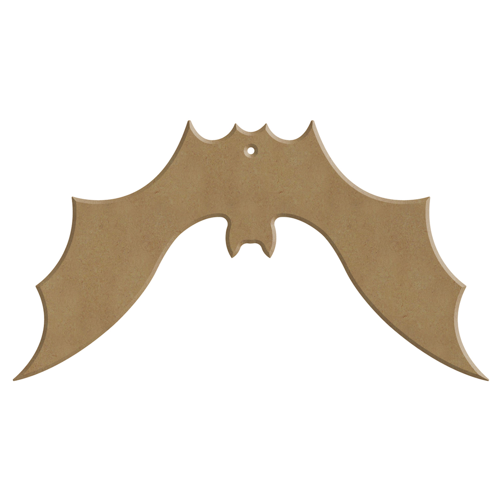 Décoration Halloween : chauve-souris DIY en bois - L.14xH.8cm