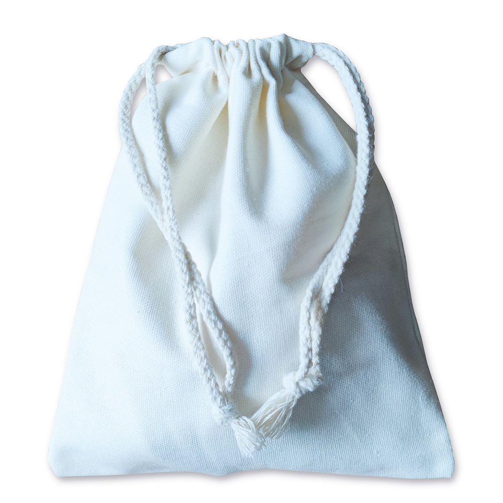 Pochon à décorer en coton, coloris écru - l.20xH.25cm