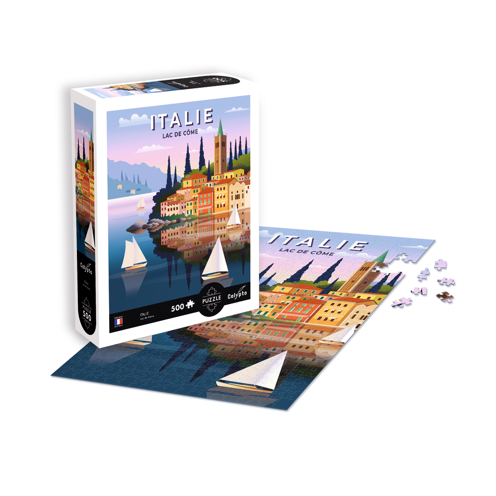 Puzzle 'Italie, Lac de Côme' - 500 pièces