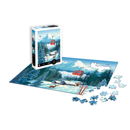 Puzzle 1000 pieces calypto - paysage enneige - sentosphere