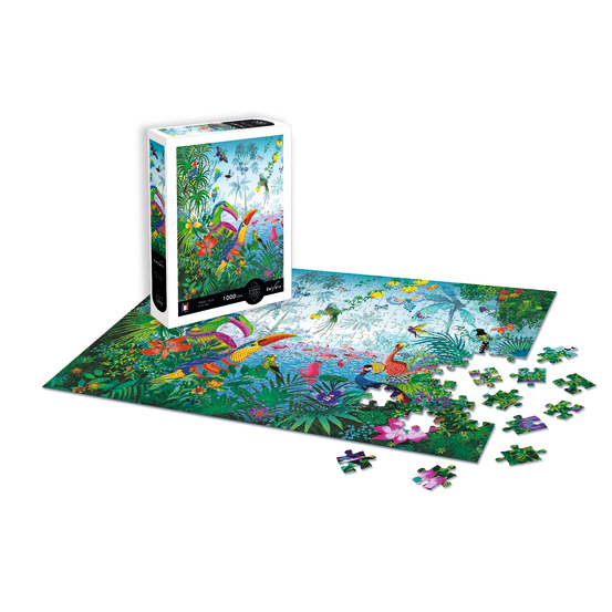 Puzzle 'Jardin tropical' illustré par Peggy Nille - 1000 pièces