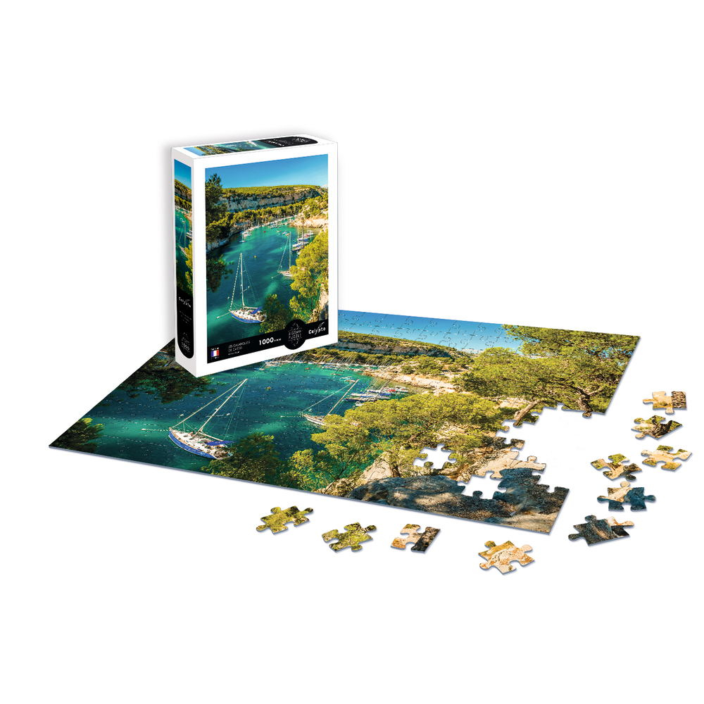 Puzzle 'Les Calanques de Cassis, Côte d'Azur' - 1000 pièces