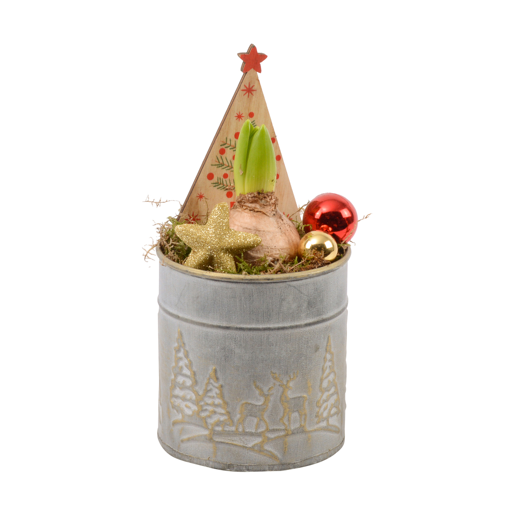 Jacinthe, pot décoratif traditionnel D.10cm