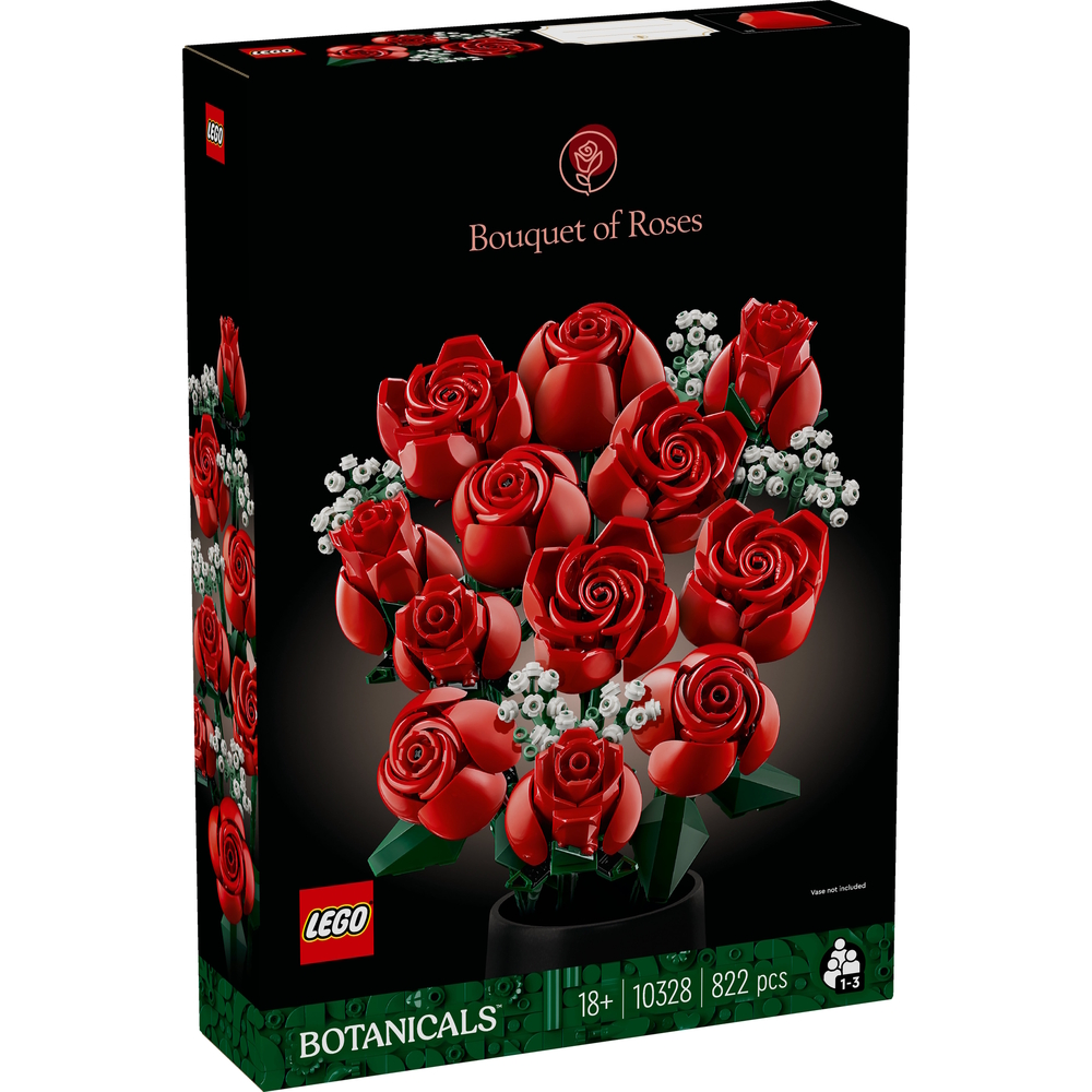 Le bouquet de roses, collection Botanicals, 822 pièces - H.38,2cm