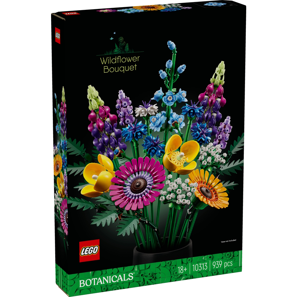 Le bouquet de fleurs sauvages, set Botanicals, 939 pièces - H.38,2cm