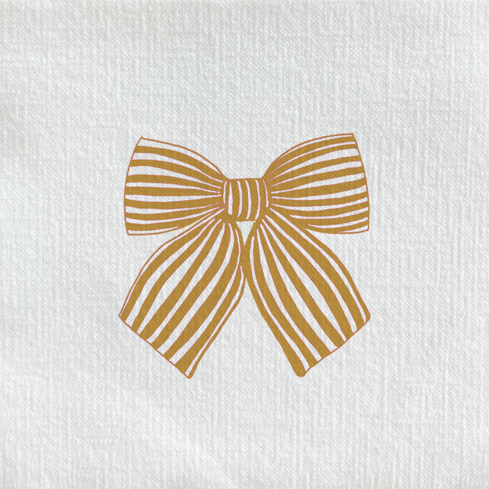 Serviette 'Nœud', coloris or 25x25cm - x20