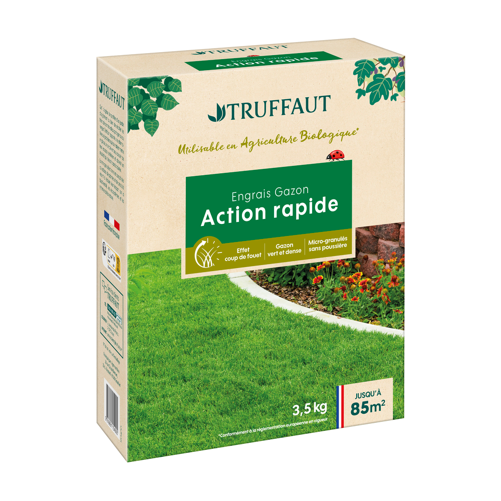 Engrais gazon, action rapide - 3,5Kg