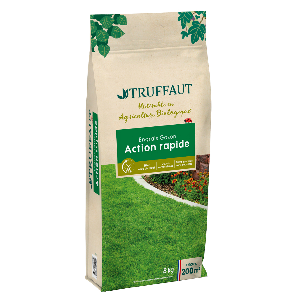 Engrais gazon, action rapide - 8Kg