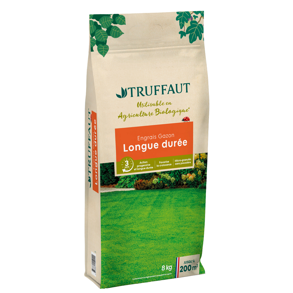 Engrais gazon, longue durée - 8Kg