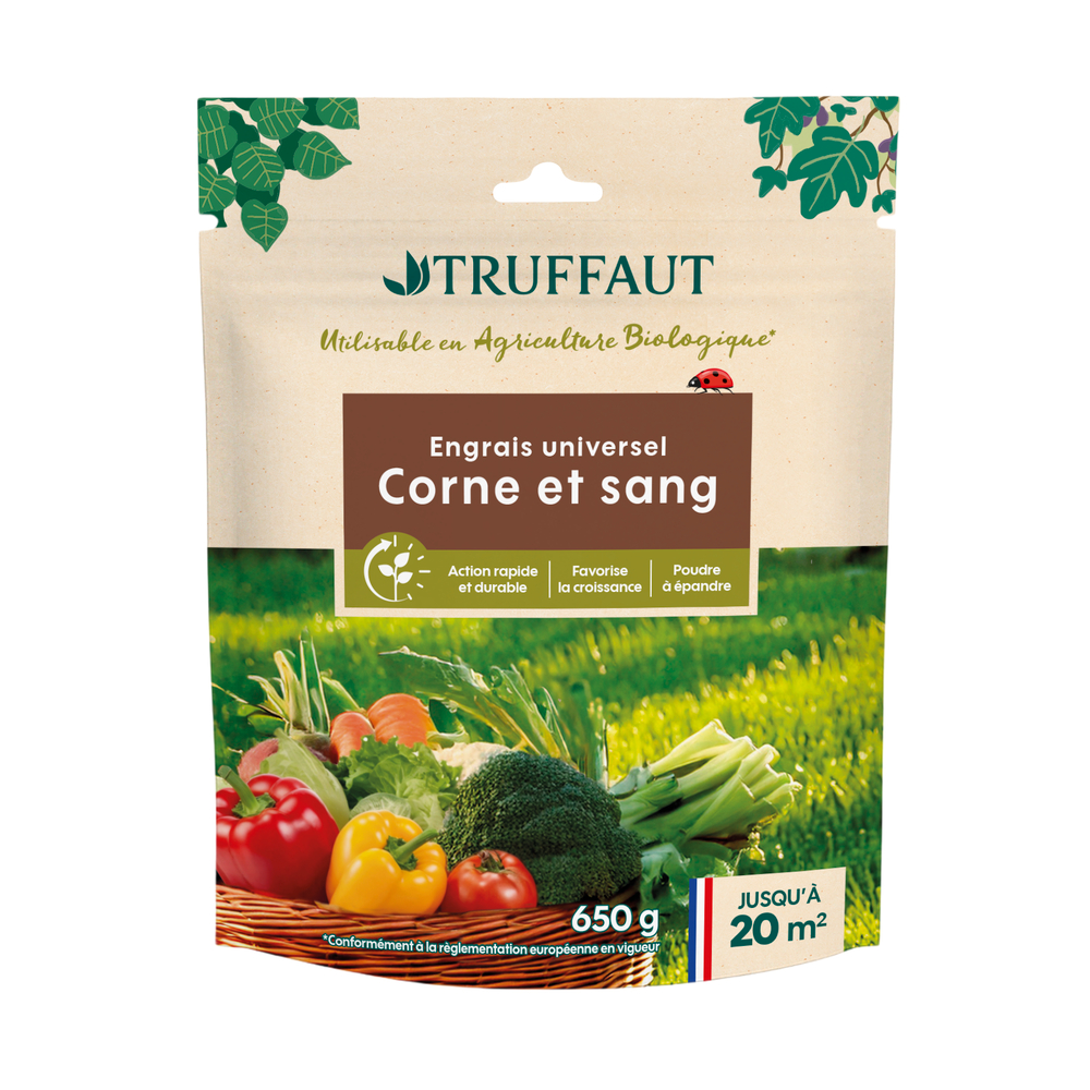 Engrais corne et sang - 650Gr