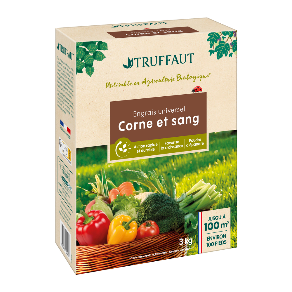 Engrais corne et sang - 3Kg