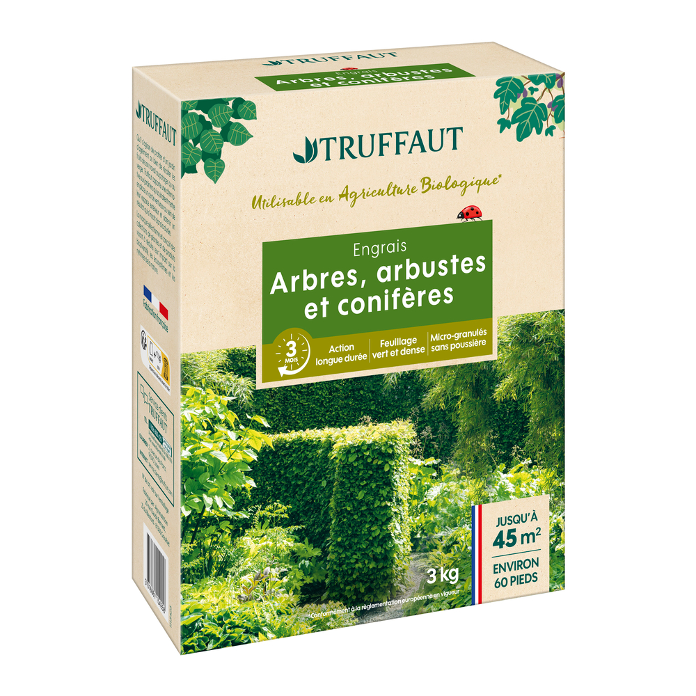 Engrais conifères, arbres et arbustes - 3Kg