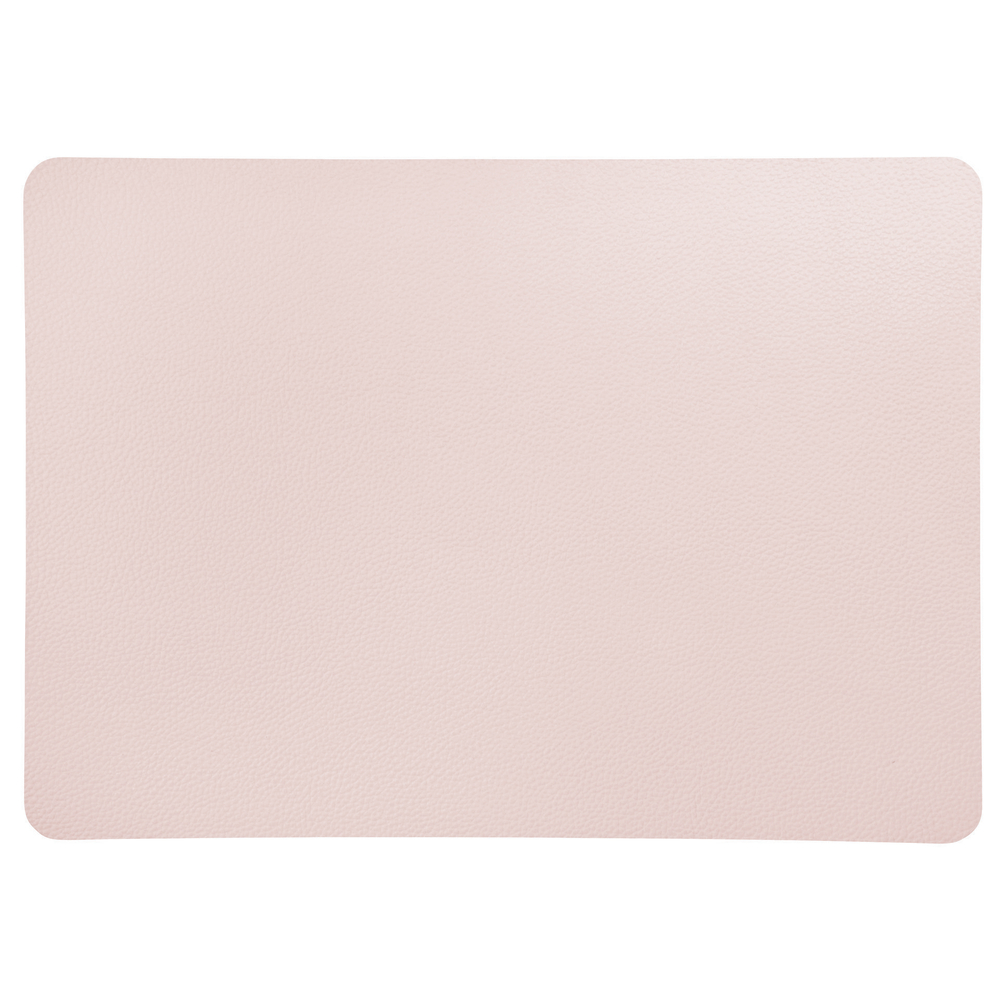 Set de table rectangulaire, coloris rose poudré - L.46xl.33cm