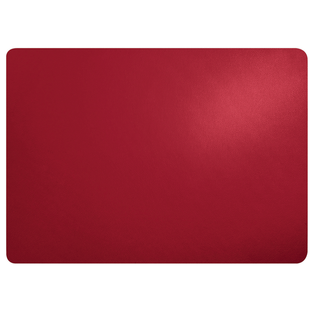 Set de table rectangulaire, coloris rouge bordeaux - L.46xl.33cm