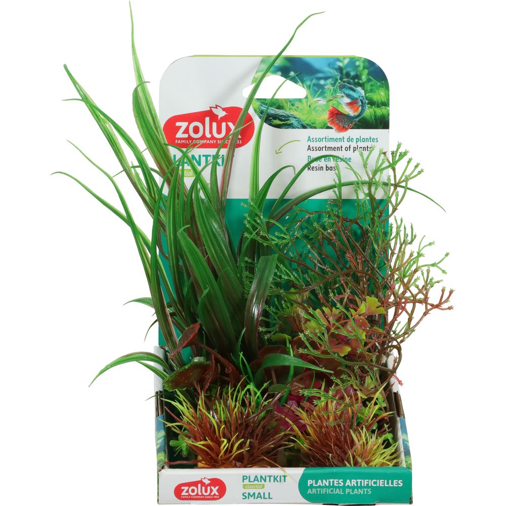 Décoration d'aquarium Plantkit Small n°3, kit 3 plantes artificielles
