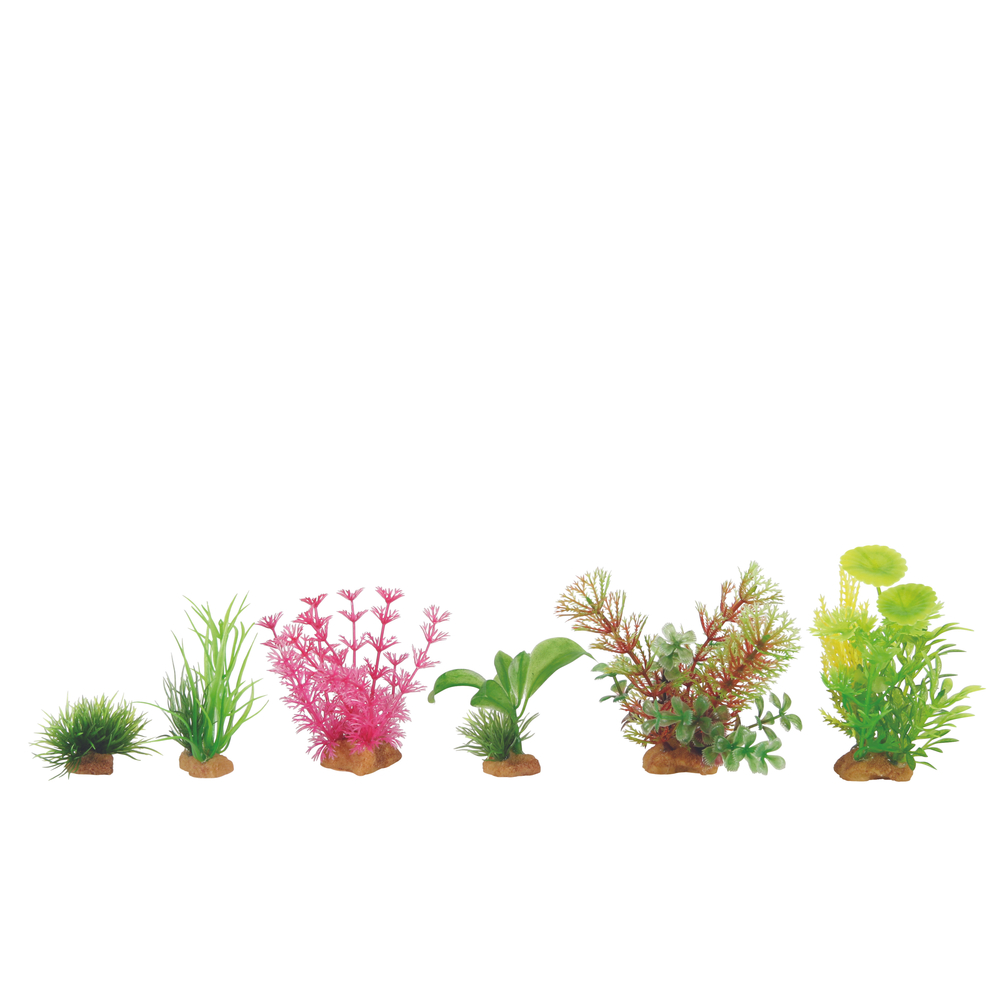 Plantes artificielles pour aquarium, Plantkit Mini N°4 - lot de 6