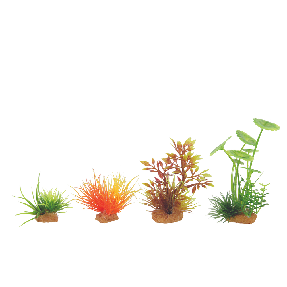 Plantes artificielles pour aquarium, Plantkit Mini N°3 - lot de 4