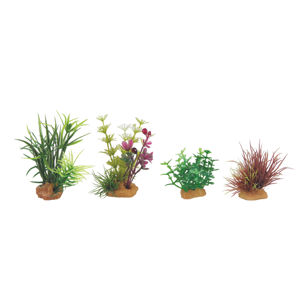 Plantes artificielles pour aquarium, Plantkit Mini N°4 - lot de 4