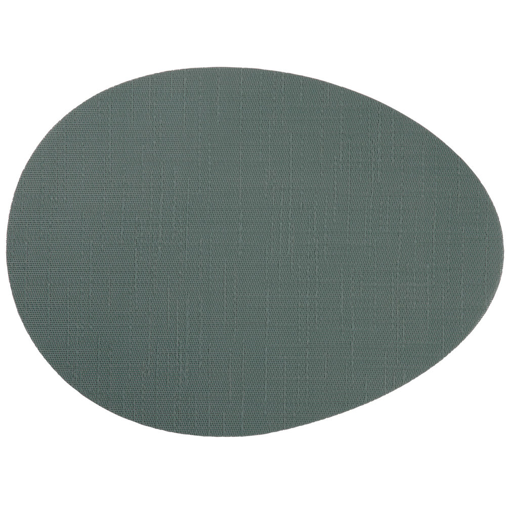 Set de table arrondi, coloris vert jade - L.45xl.35cm