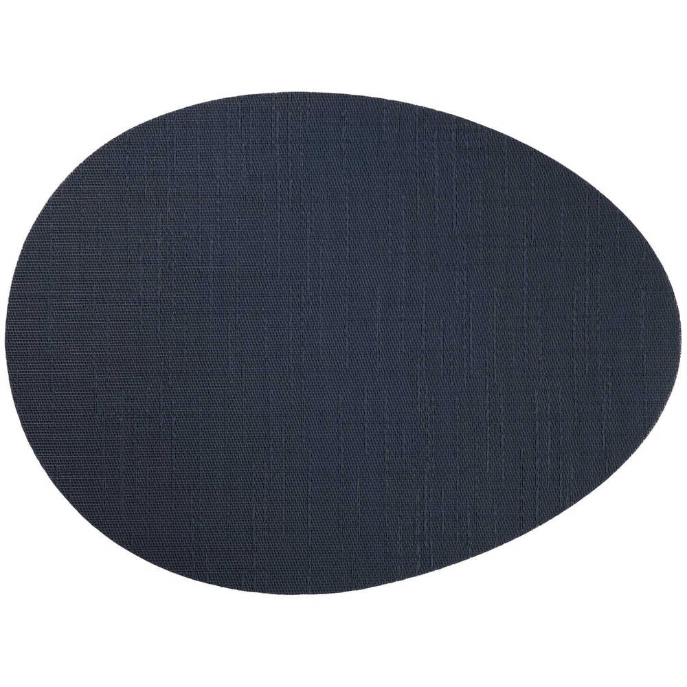 Set de table arrondi, coloris bleu marine - L.45xl.35cm