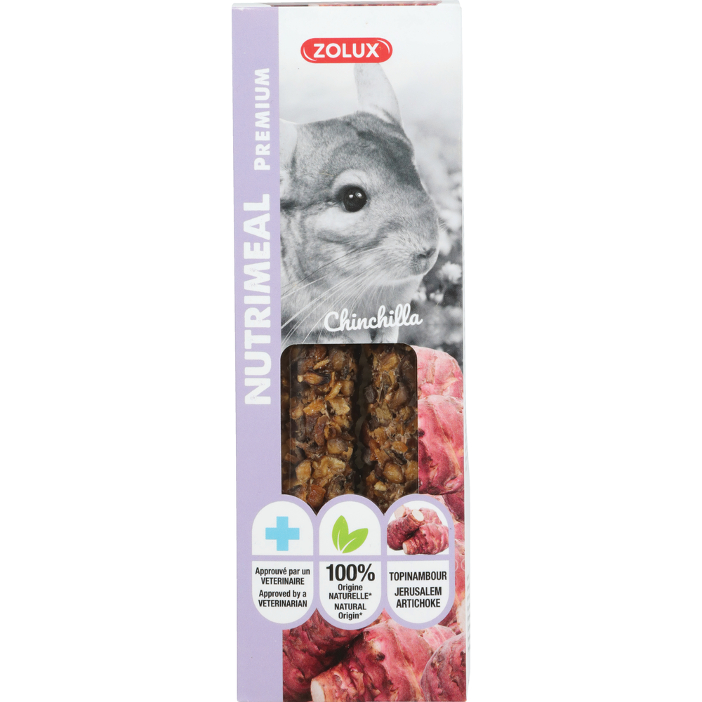 Friandises pour chinchilla, stick Nutrimeal premium topinambour x2