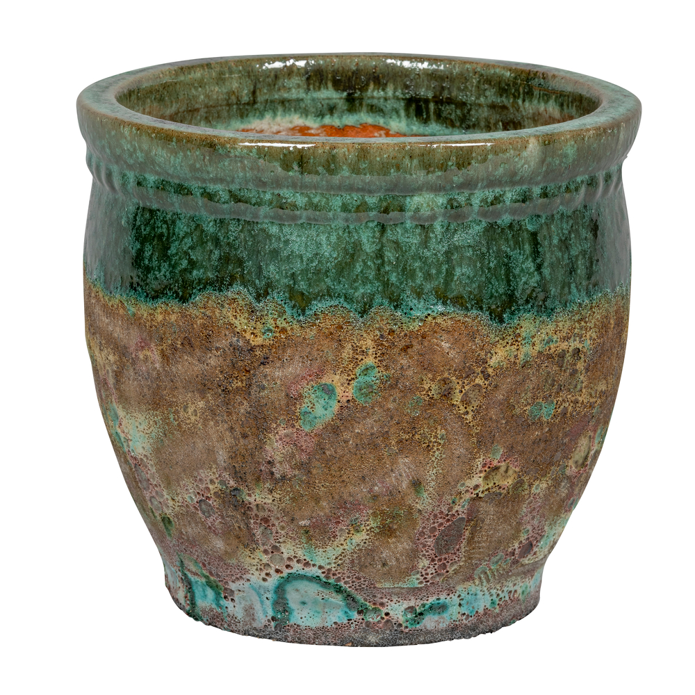 Pot Matpin, coloris vert D30xH29cm