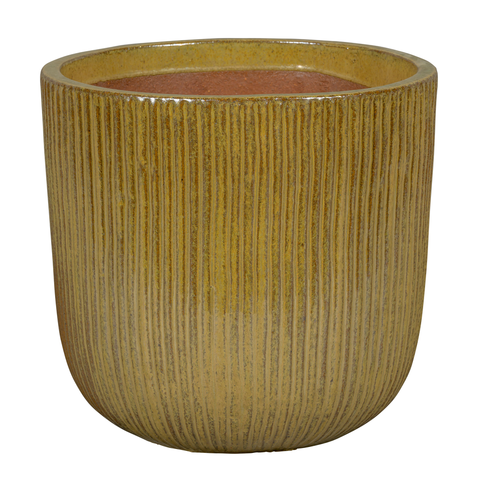 Pot Verti, coloris champagne D22xH21cm