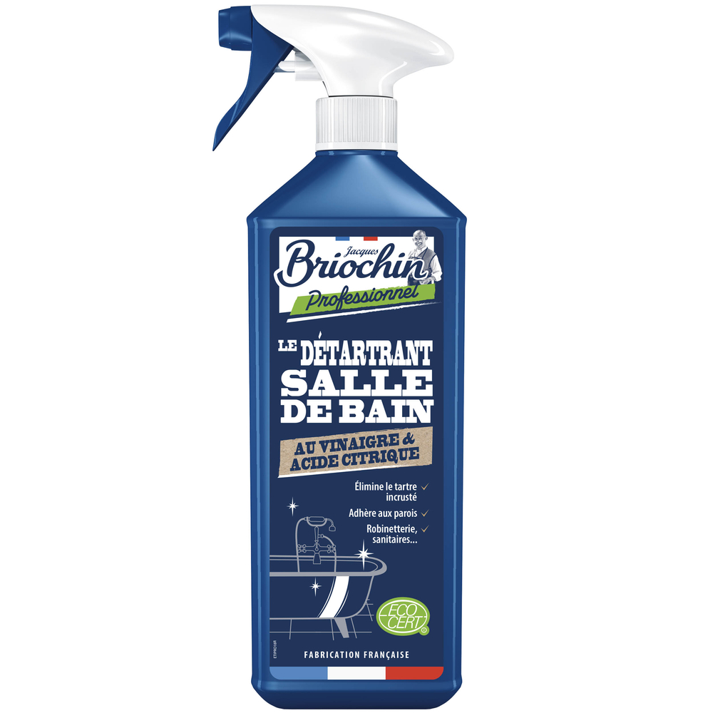 Détartrant pour salle de bain au vinaigre et acide citrique - 750ml