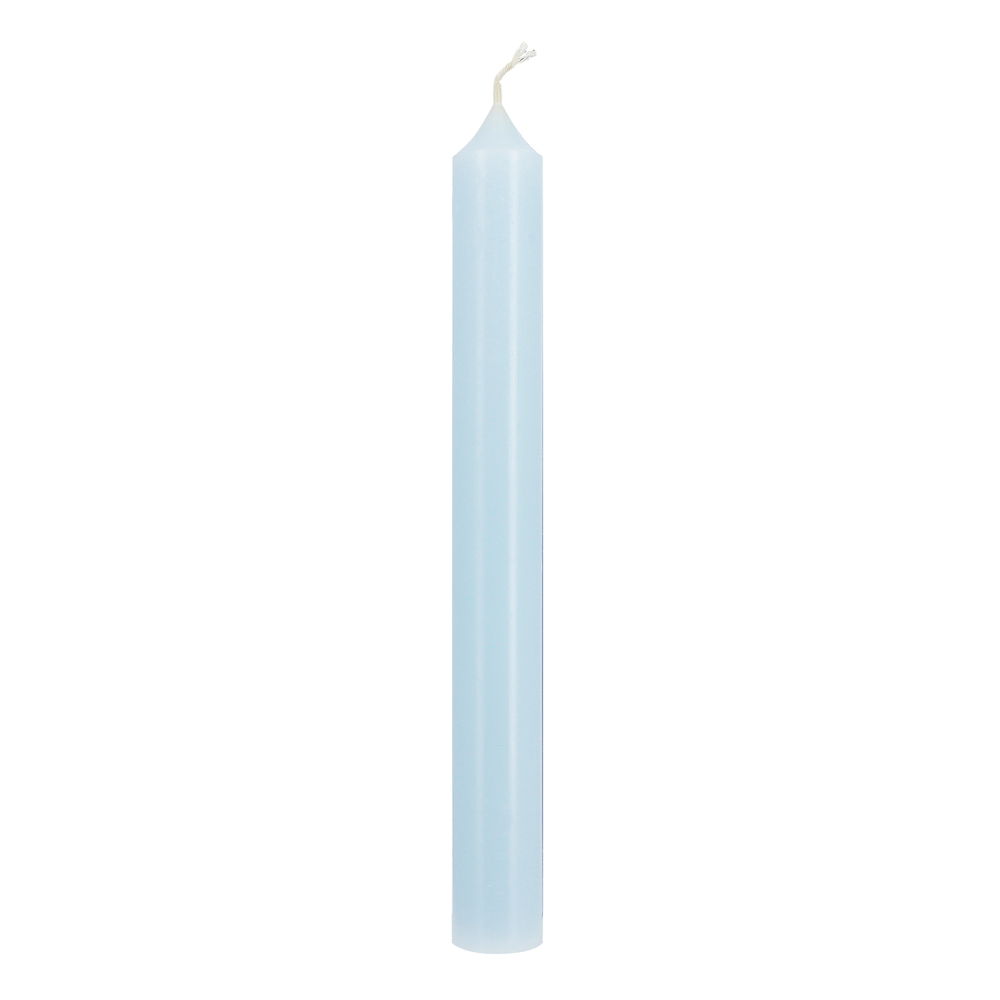 Bougie chandelle, coloris bleu clair - H.20xD.2,2cm