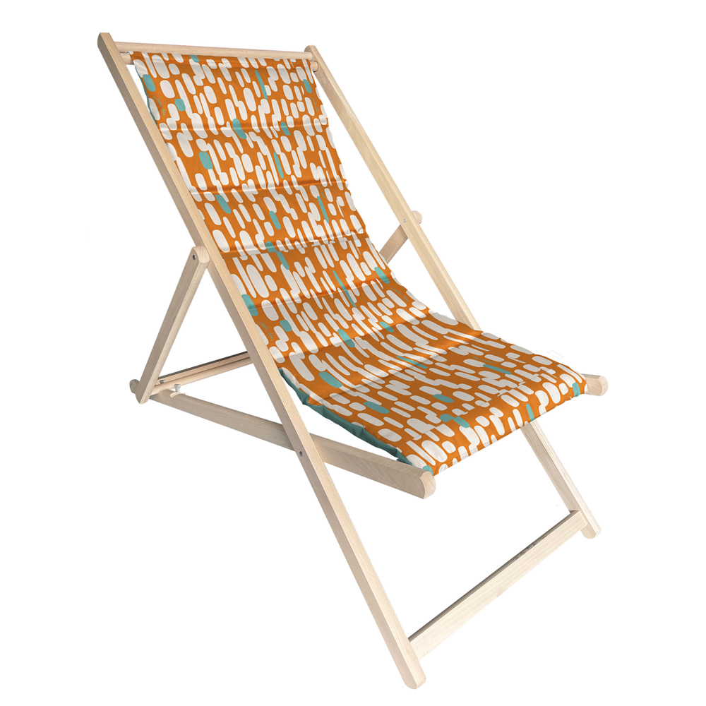 Chilienne matelassée 'Taga', coloris abricot - L.101cm