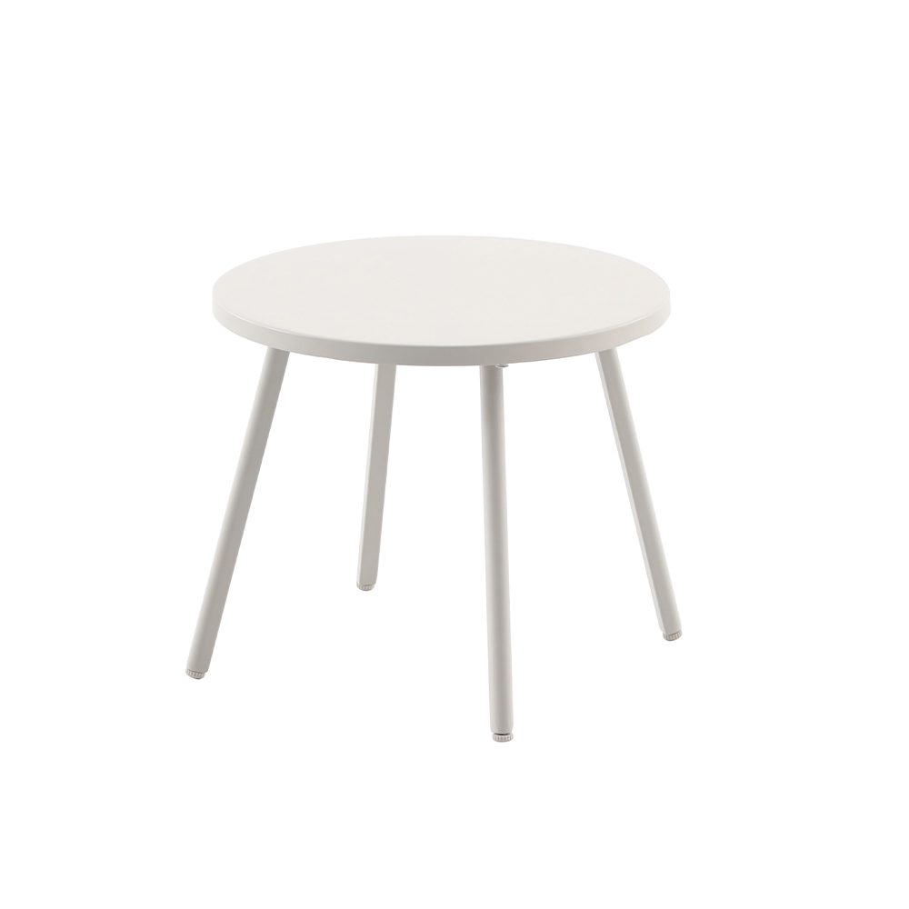 Table basse Baho, coloris beige - D50cm