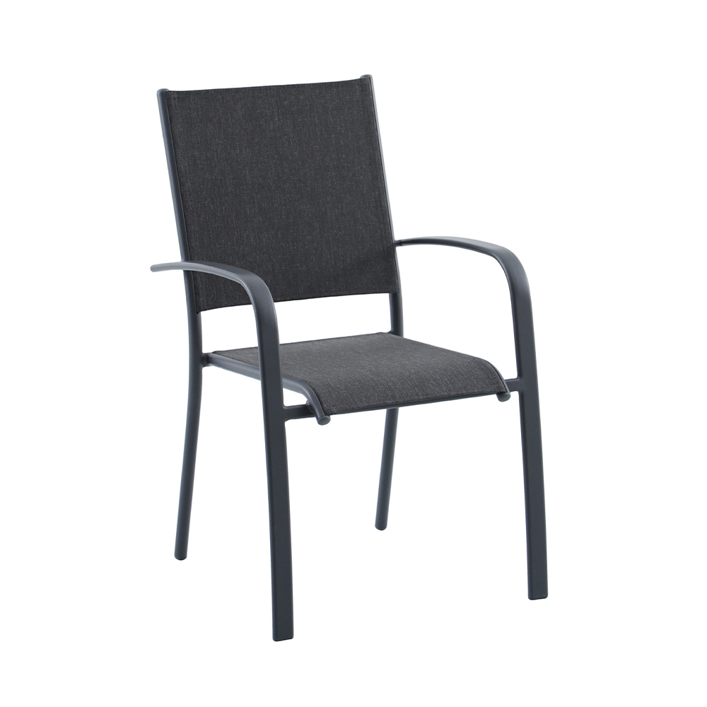 Fauteuil Aries, coloris graphite - L62xl56xH90cm
