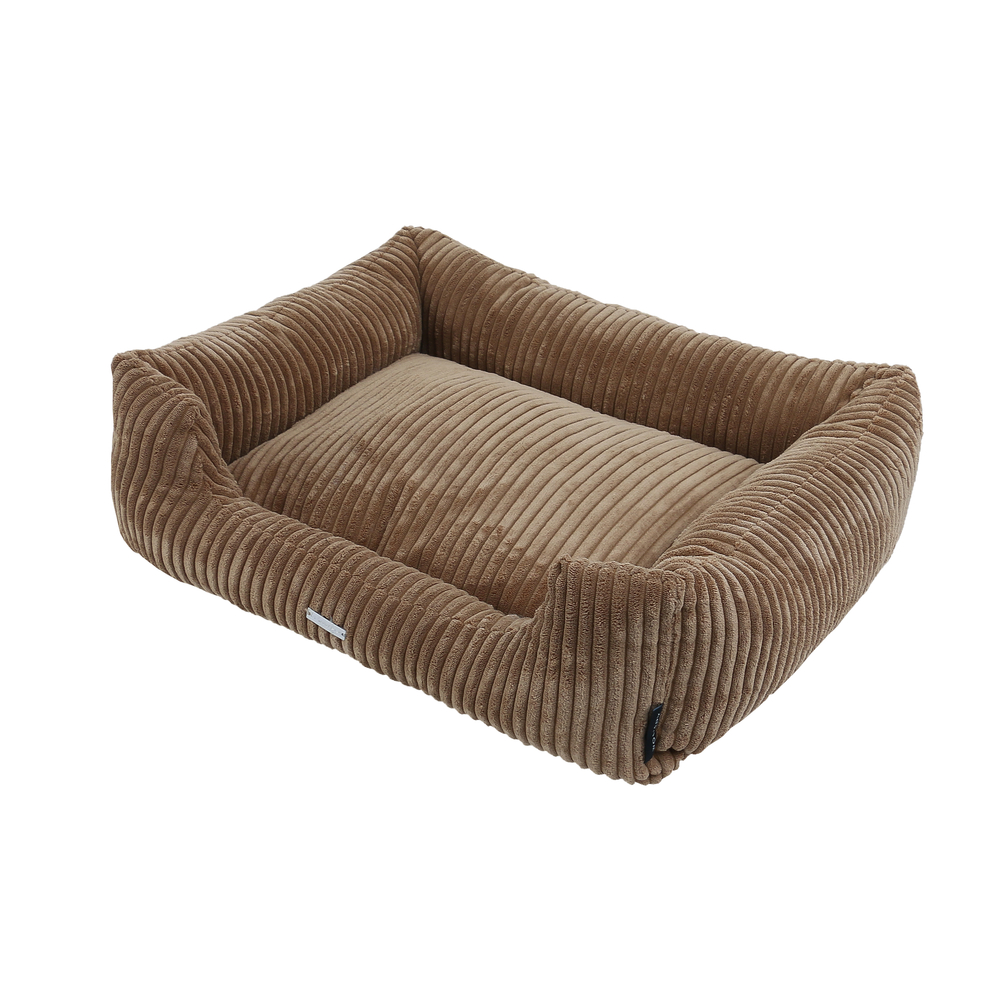 Sofa Scandi pour chien, coloris caramel - L.60xl.50xH.18cm