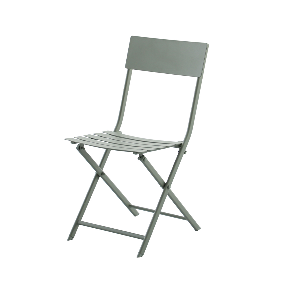 Chaise pliante Solan, coloris amande - L51.5xl42xH84cm