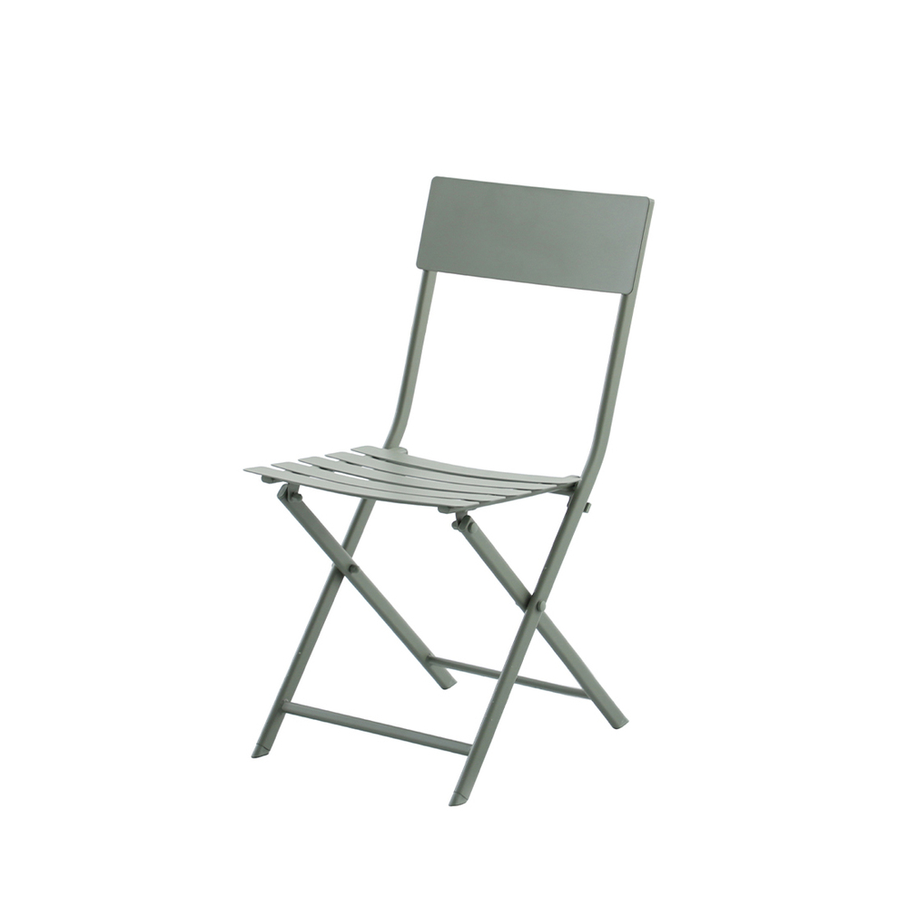 Chaise pliante Solan, coloris amande - L.51,5xl.42xH.84cm