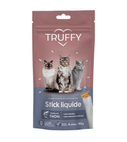 Sticks liquides au thon pour chat, sans céréales - 6x15g