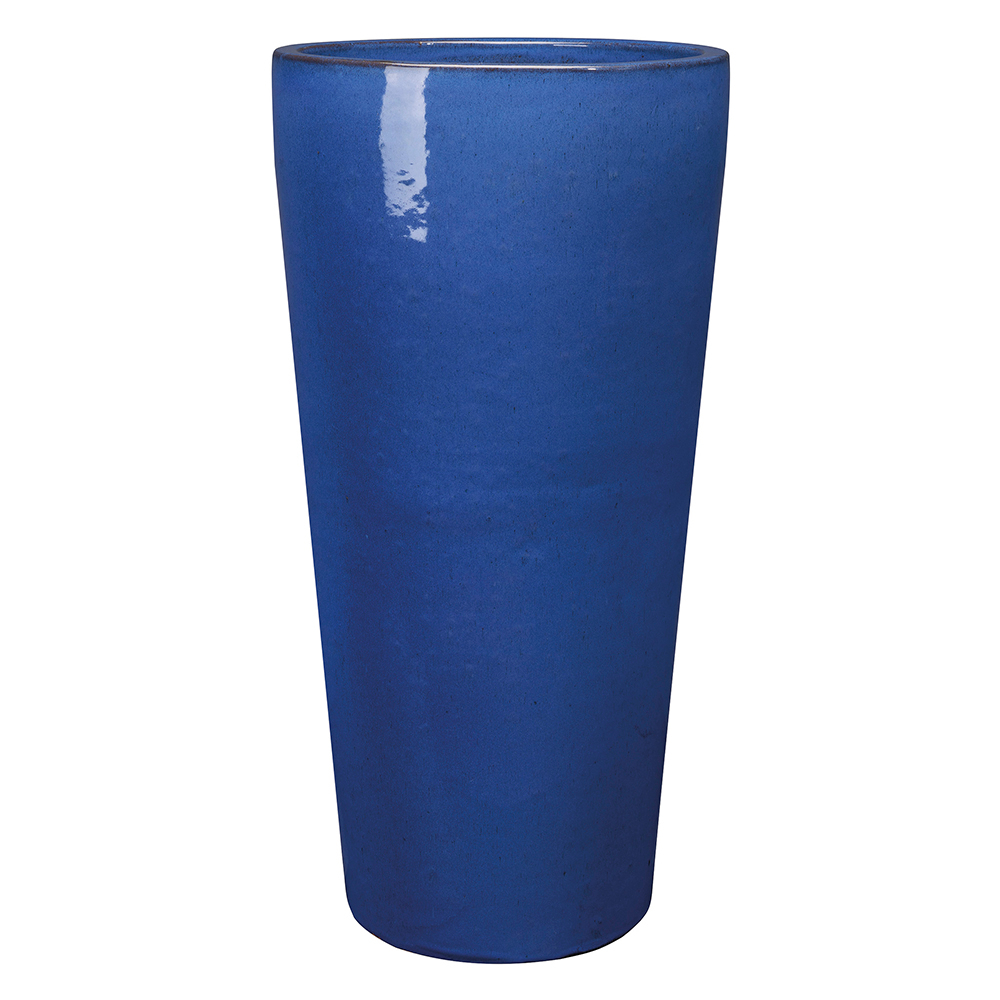Vase Haut Dream Royal Blue, terre cuite émaillée D.40xH.80cm