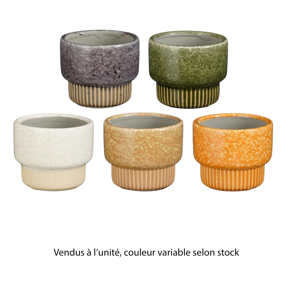 Cache-pot Tigo pot H.6xD.7cm - Plusieurs coloris disponibles