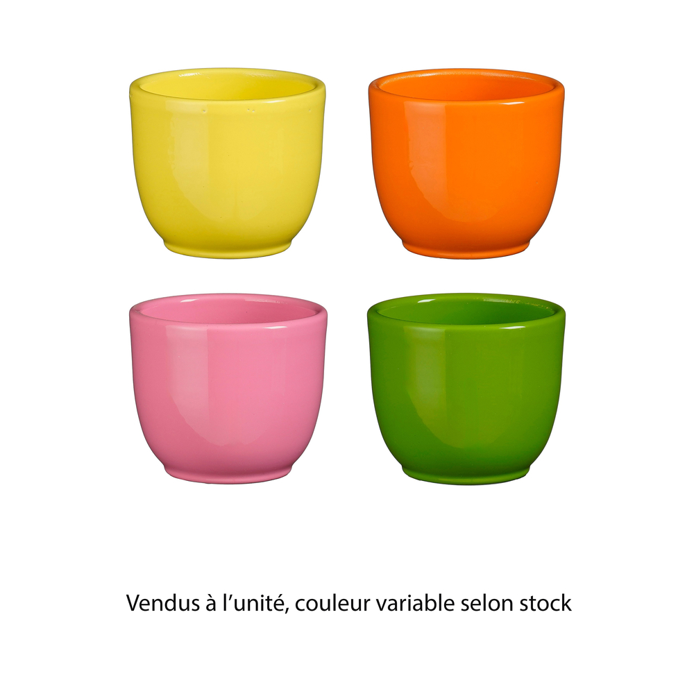 Cache-pot TuscaH.6,5xD.7,5cm - Plusieurs coloris disponibles