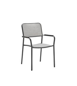 Chaise Joris, en aluminium - coloris anthracite mat