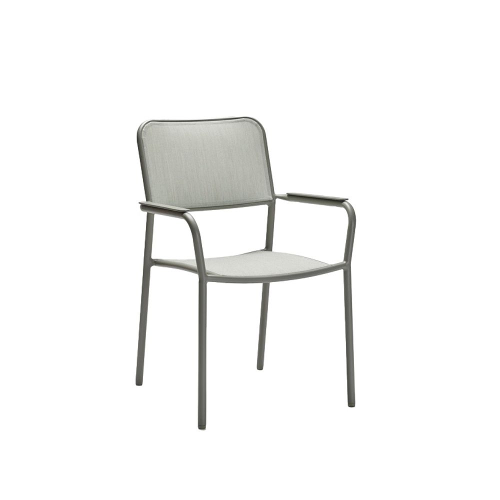 Chaise Joris, en aluminium - coloris pistache