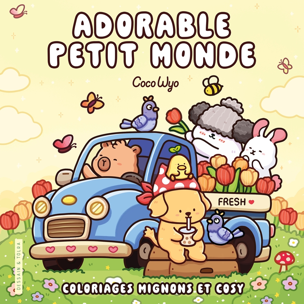 Livre de coloriage 'Adorable petit monde' - 96 pages