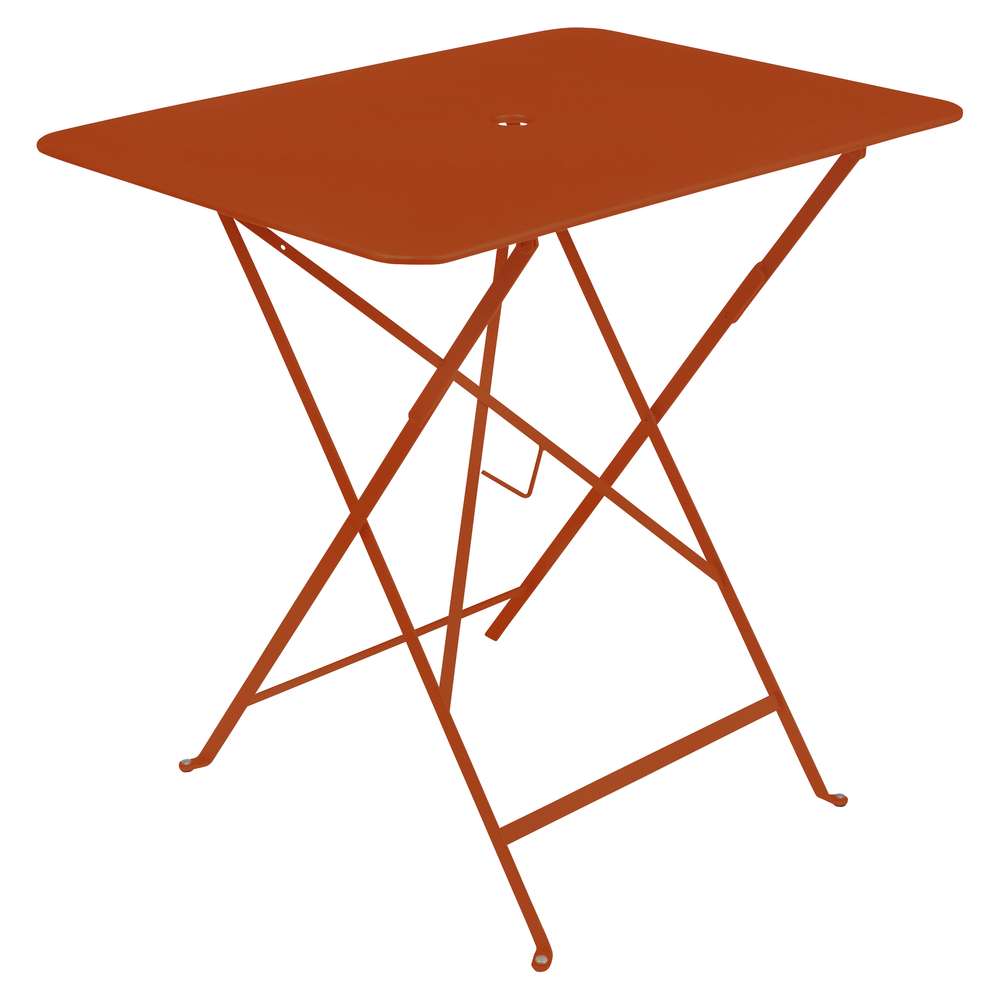 Table Bistro pliable, coloris orange confite - L.77xl.57cm