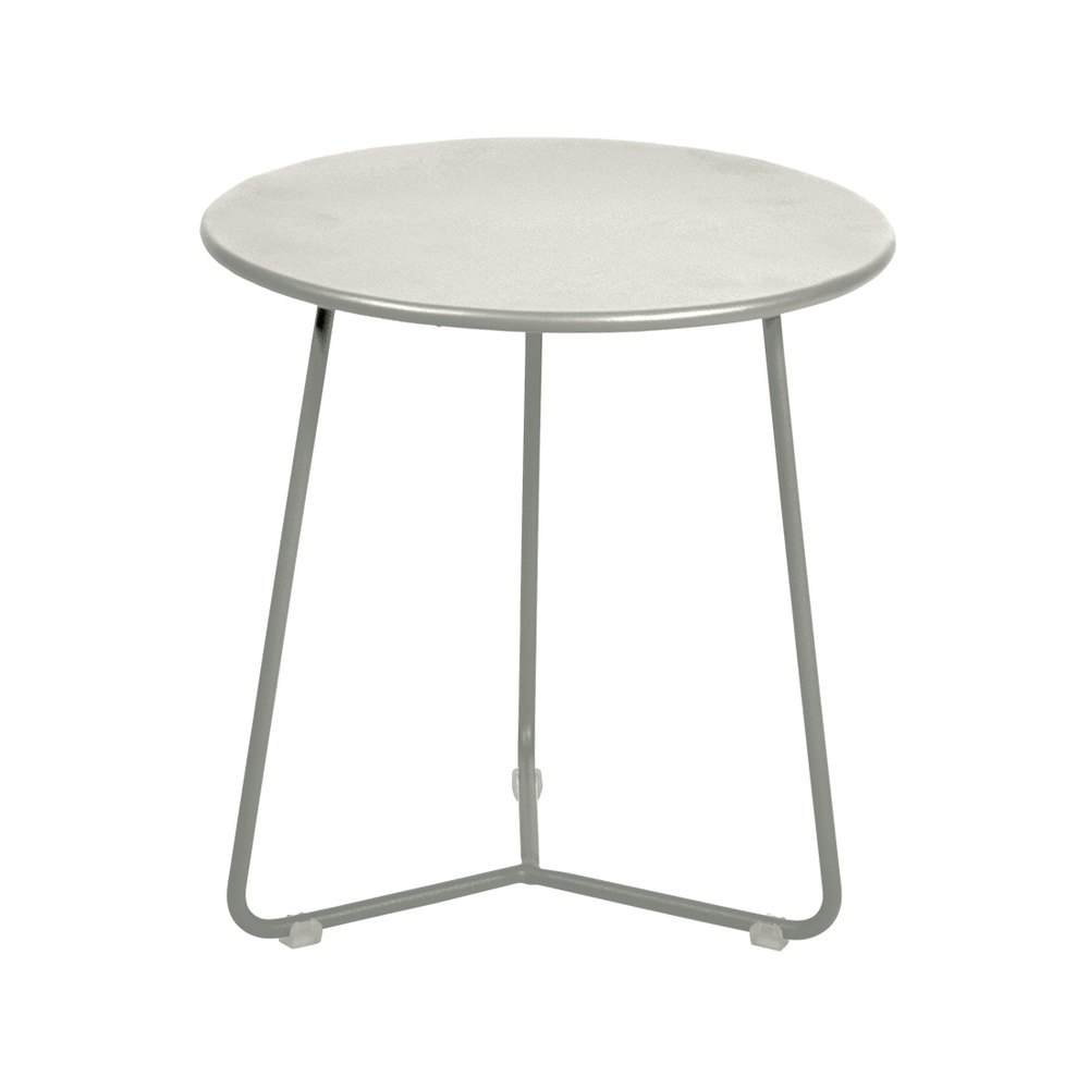 Table d'appoint Cocotte, coloris gris argile - D.34,5cm